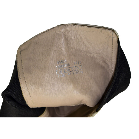 C0 STUART WEITZMAN Presley Oat White Leather Ultralift Platform Boots Size 11.5 - Picture 9 of 12